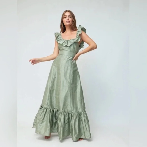 Louise New York Camille Dress in Sage - Picture 1 of 2